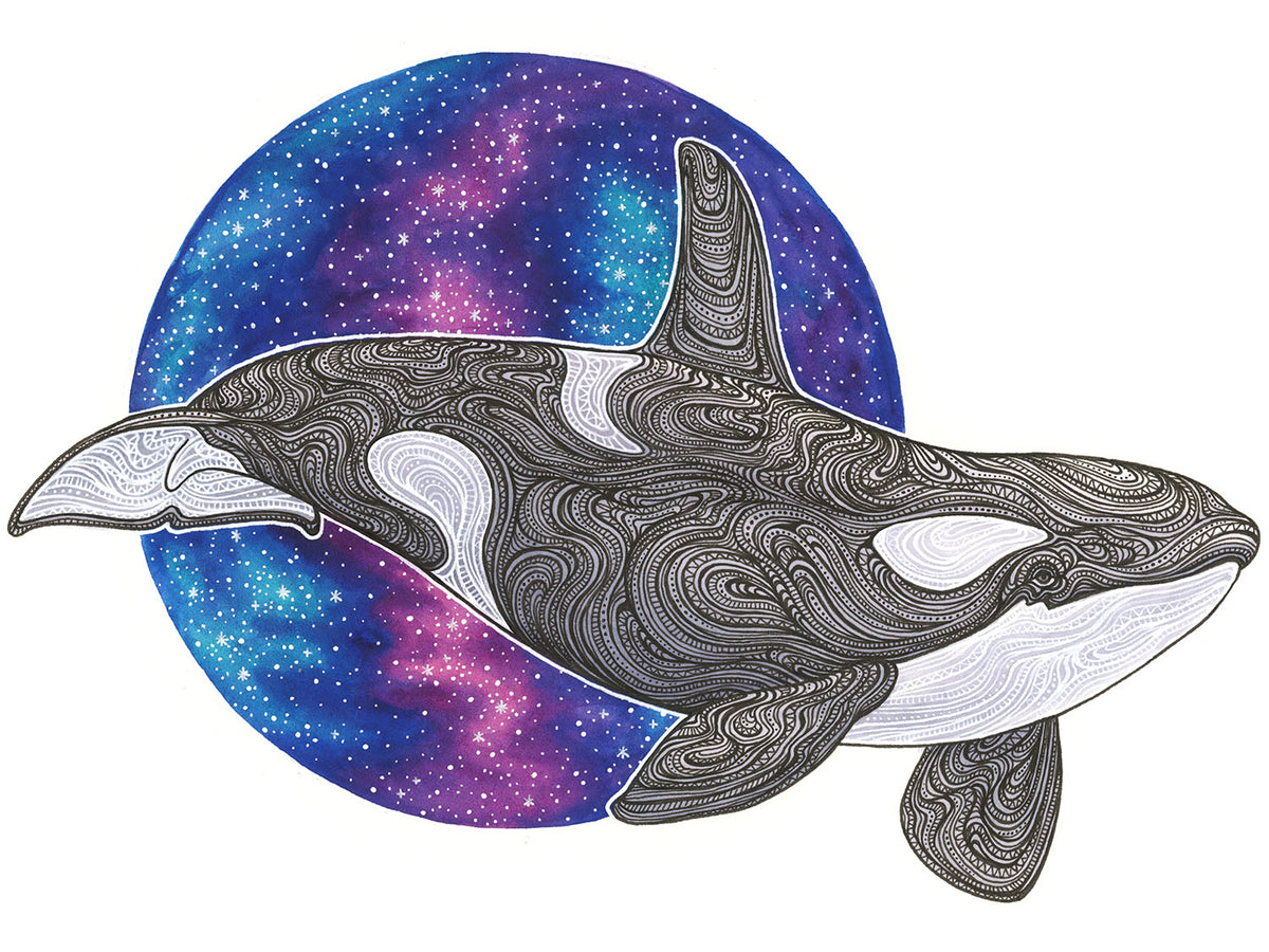 Cosmic Orca Print – Lizzy Dalton Art