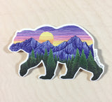 Sunset Bear Sticker