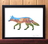Desert Coyote Print