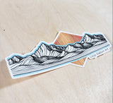 Mountain Lines Sticker
