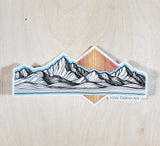 Mountain Lines Sticker