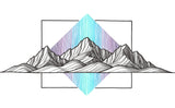Mountain Lines II Print