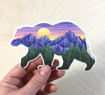 Sunset Bear Sticker