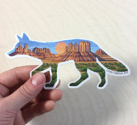 Desert Coyote Sticker