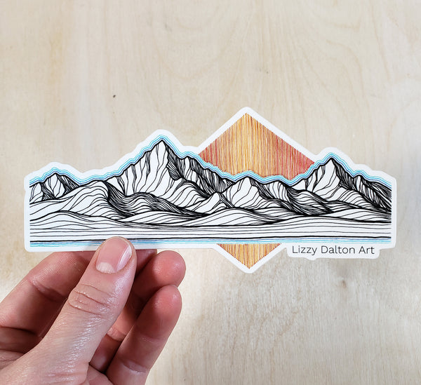 Mountain Lines Sticker