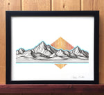 Mountain Lines Print