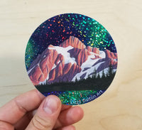 Mount Shuksan Glitter Sticker