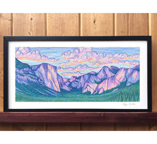 Yosemite Valley Sunset Print