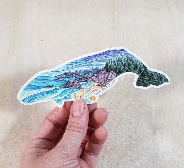 Northwest Whale Sticker